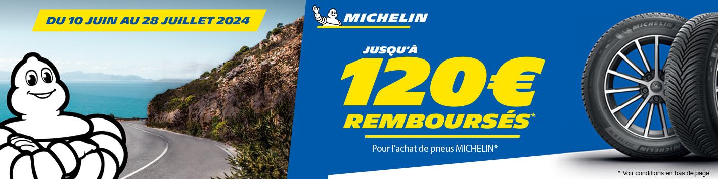 Pneus Michelin - Jusqu'à 100€ offerts 